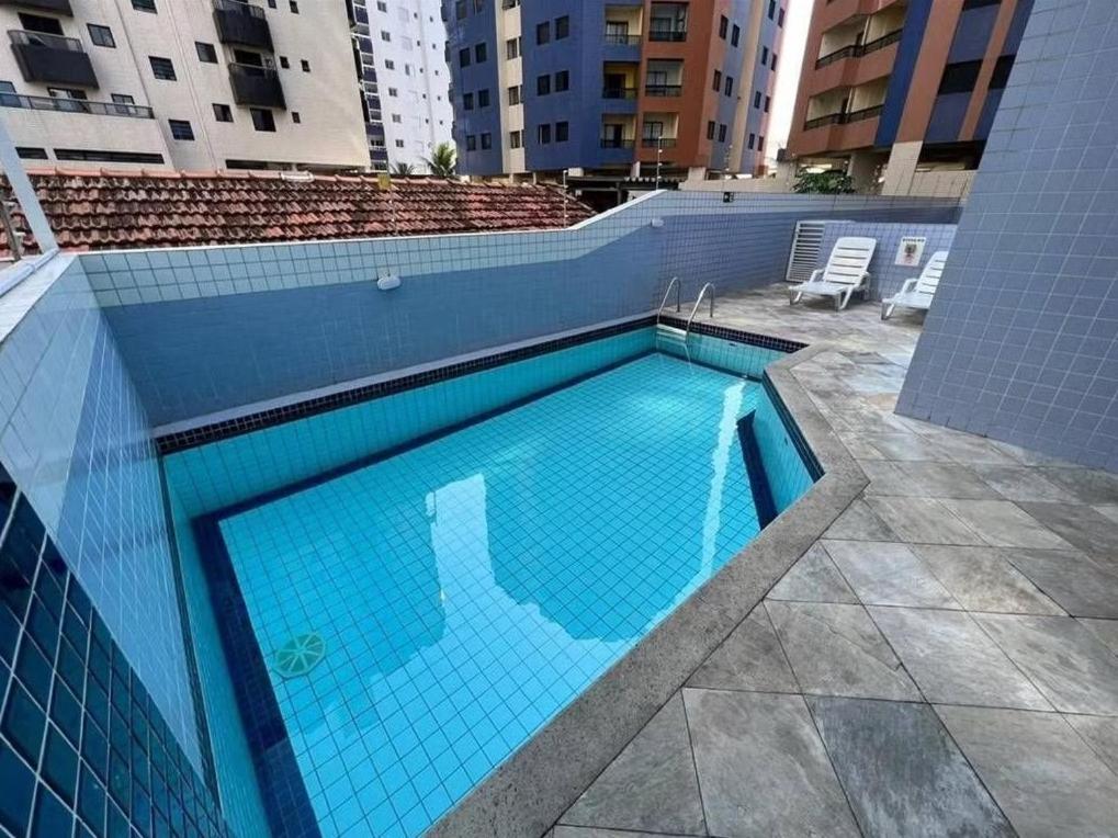 Apto Vista Mar, 8 Pessoas, Varanda Gourmet, Pe Na Areia! Praia Grande  Eksteriør billede